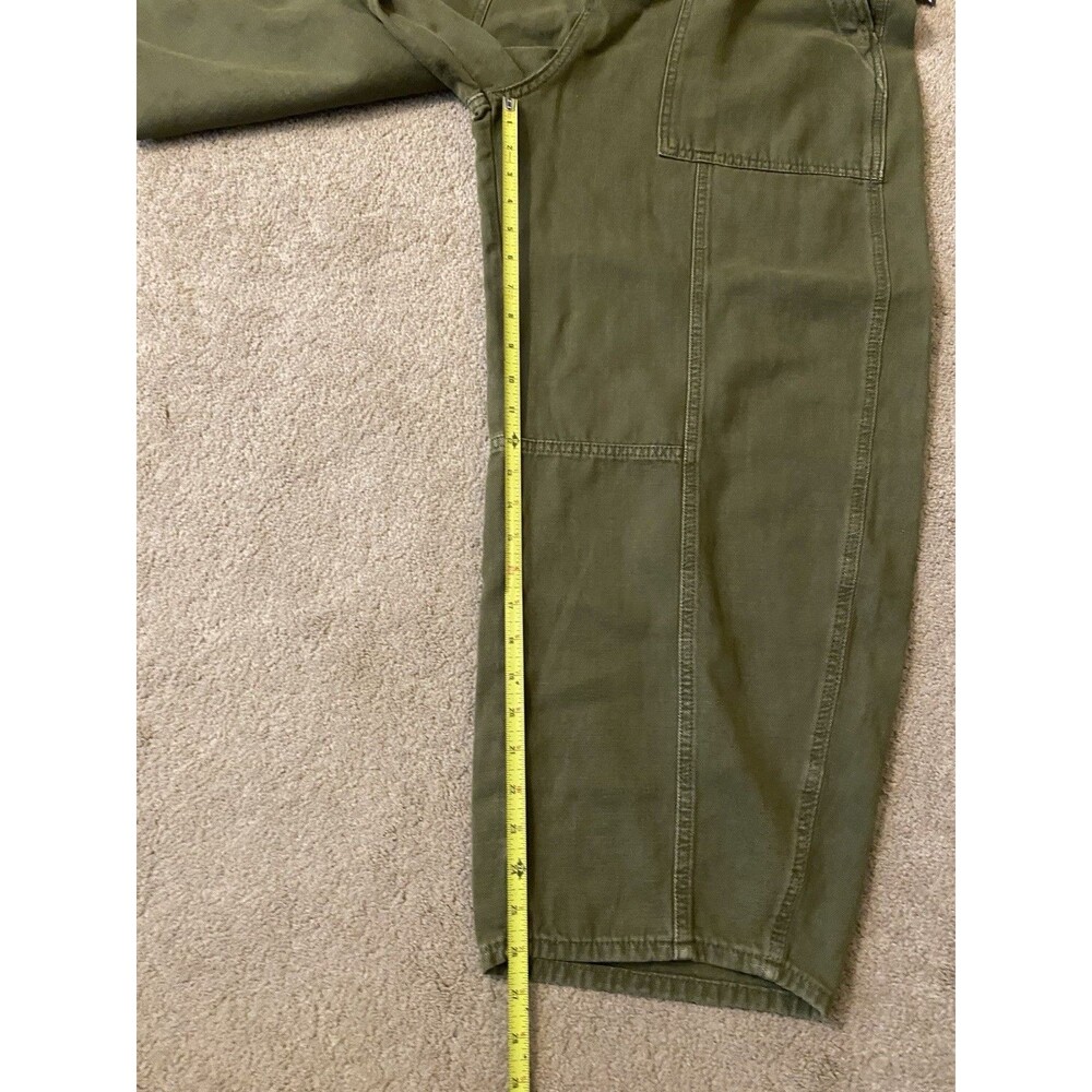 Universal Thread Women's High-Rise Baggy Utility Barrel Jeans Camo Green Size 16 - Picture 10 of 14
